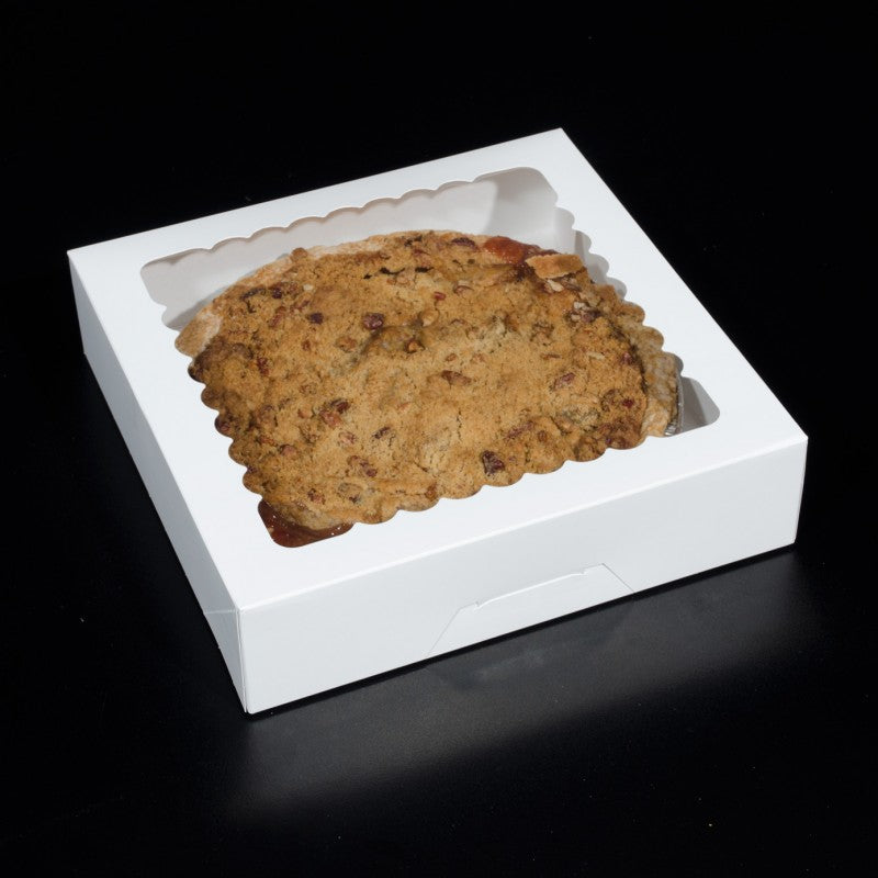 10 X 10 X 2.5 - Pie Box / Cookie Box - With Window (10 PACK)