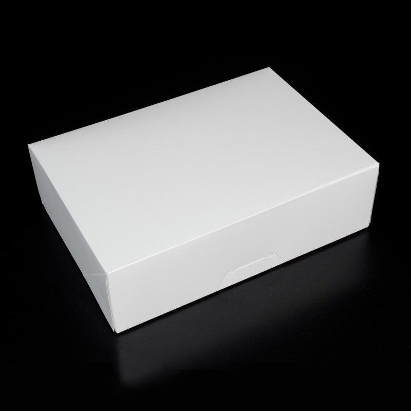 14 X 10 X 4.25 - 1/4 Sheet Cake Box / Dozen Cupcake Box / Cookie Box - No Window (10 PACK)